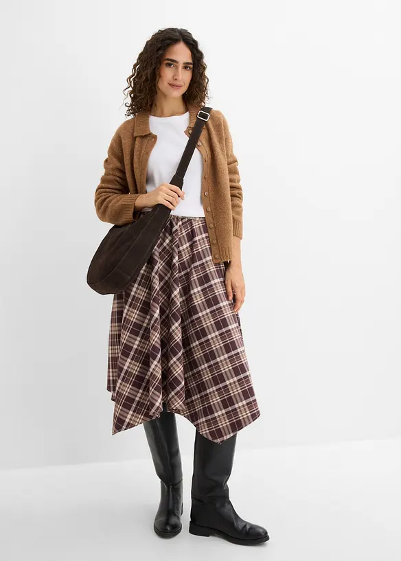 Gonna in misto viscosa simil lana, bonprix