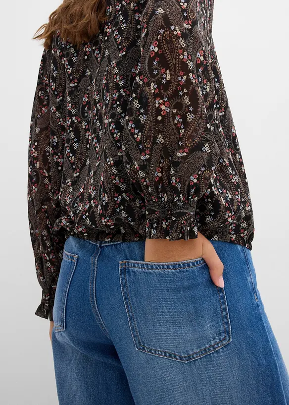 Blusa in chiffon leggero, bonprix