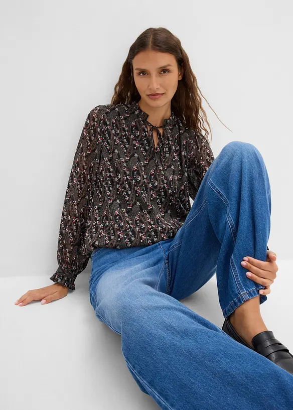 Blusa in chiffon leggero, bonprix