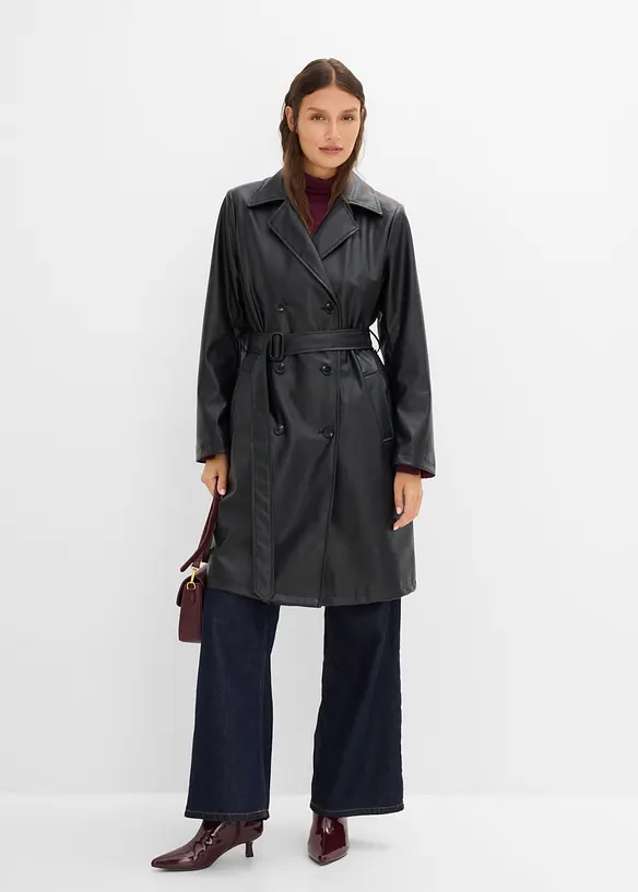 Cappotto in similpelle, bonprix