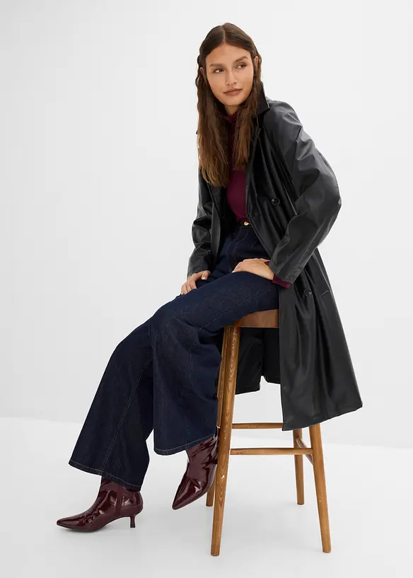 Cappotto in similpelle, bonprix