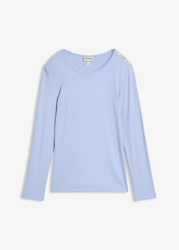 Maglia a maniche lunghe in misto viscosa morbido, bonprix