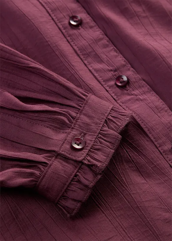 Blusa in misto viscosa strutturato, bonprix