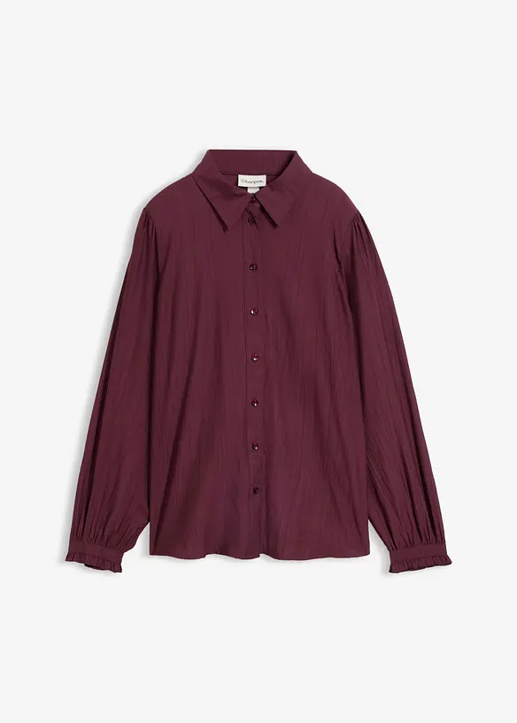 Blusa in misto viscosa strutturato, bonprix