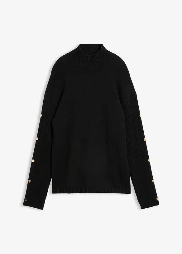 Maglione in filato fine di misto viscosa morbido, bonprix