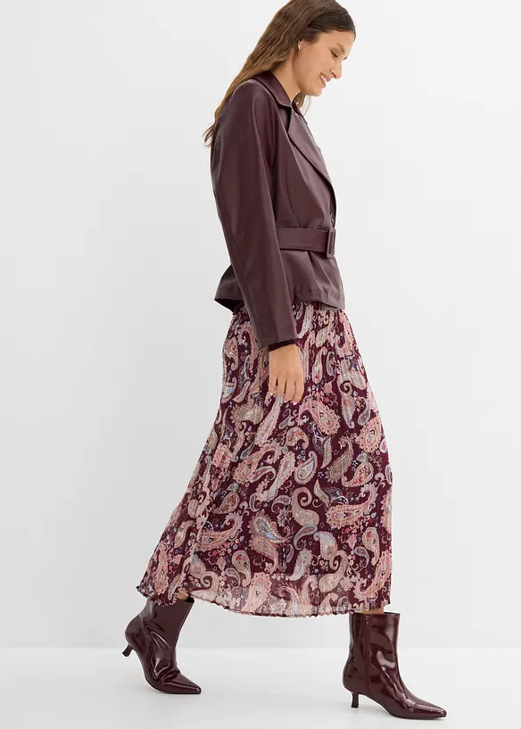 Trench corto in similpelle, bonprix
