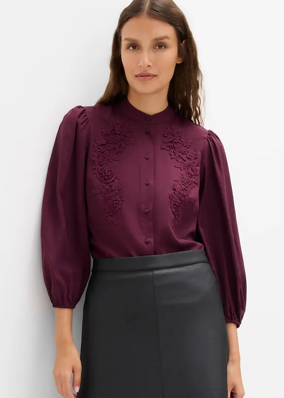 Blusa in misto lyocell fluido, bonprix
