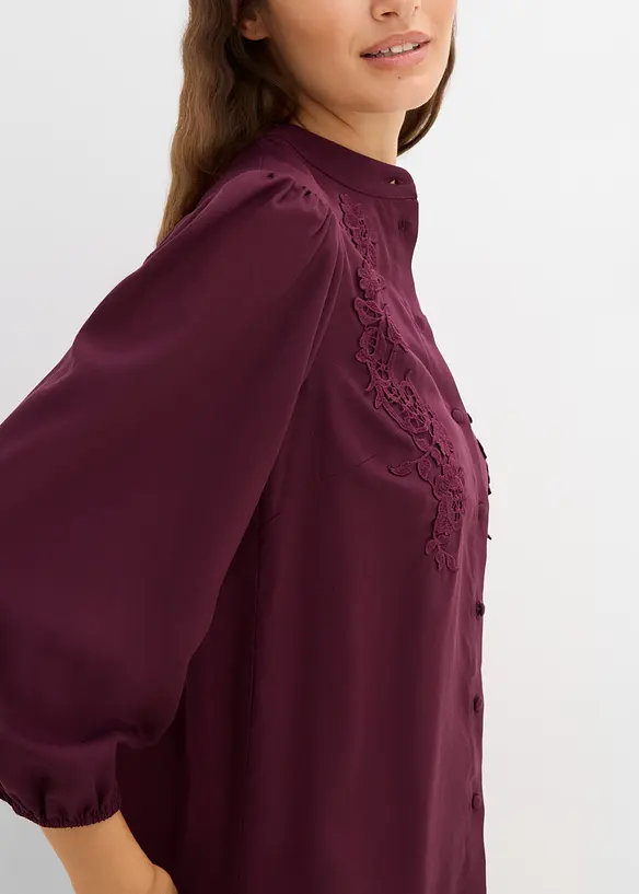 Blusa in misto lyocell fluido, bonprix