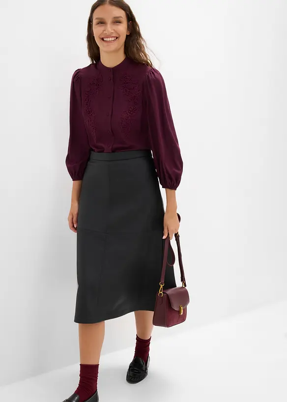Blusa in misto lyocell fluido, bonprix