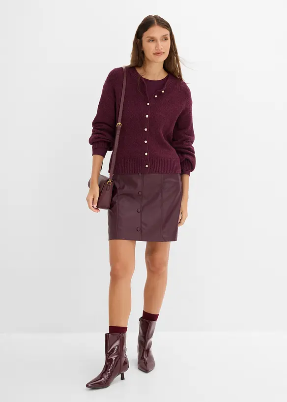 Cardigan in filato grosso con abbottonatura, bonprix