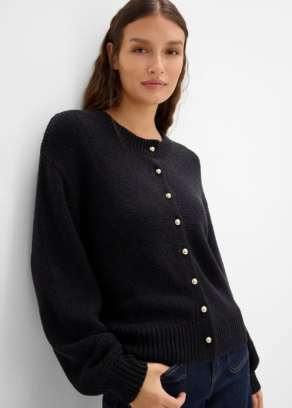 Cardigan in filato grosso con abbottonatura, bonprix