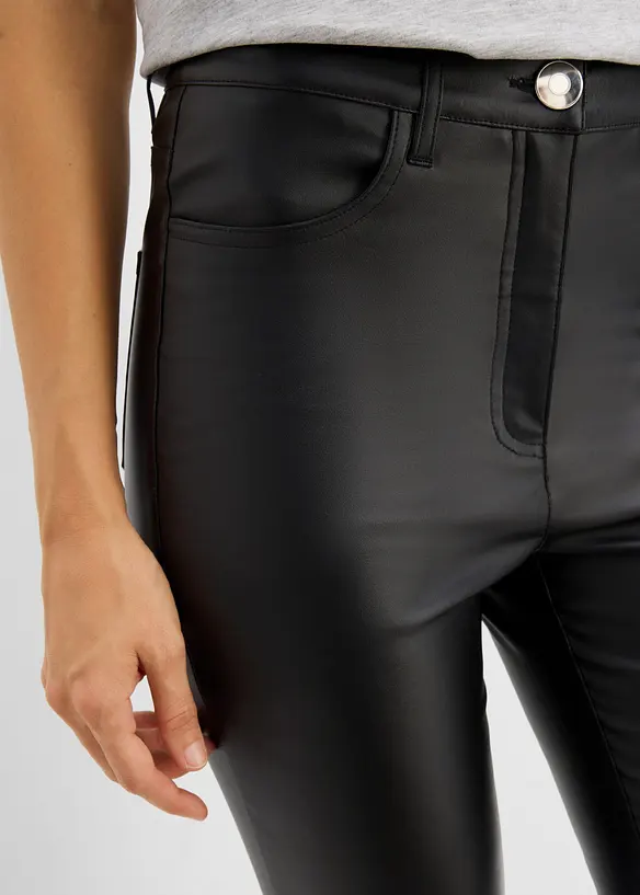 Pantaloni pancia piatta in bengalina rivestita di misto viscosa, bonprix