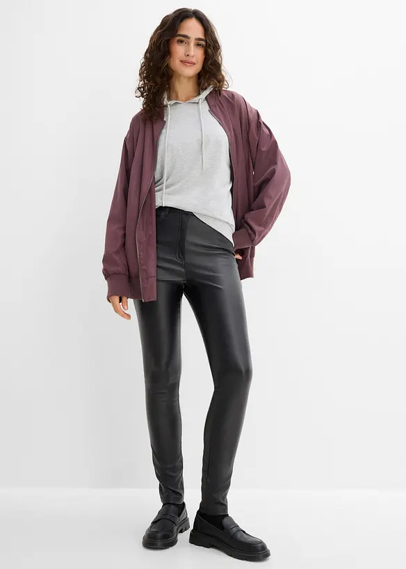 Pantaloni pancia piatta in bengalina rivestita di misto viscosa, bonprix