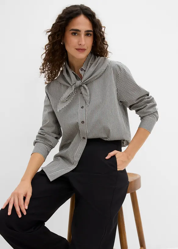 Camicia con sciarpina staccabile, bonprix