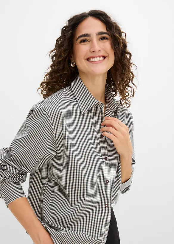Camicia con sciarpina staccabile, bonprix