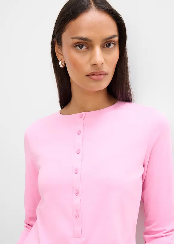 Maglia a maniche lunghe in cotone biologico pesante, bonprix