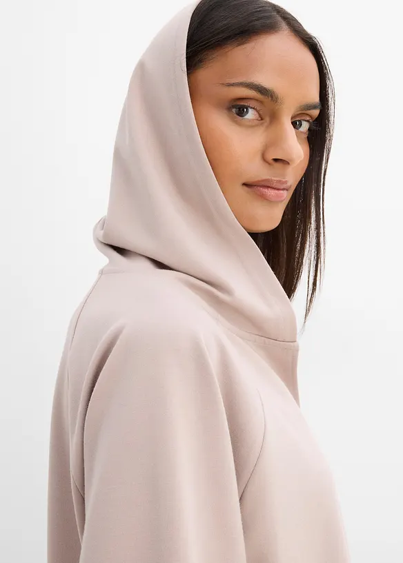 Maglia a maniche lunghe con cappuccio, bonprix