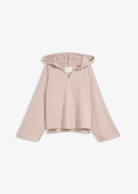 Maglia a maniche lunghe con cappuccio, bonprix