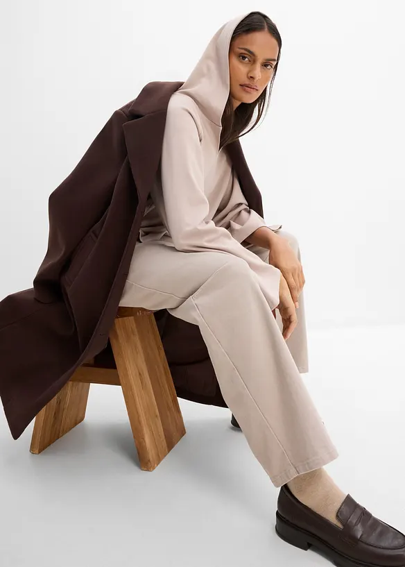Maglia a maniche lunghe con cappuccio, bonprix