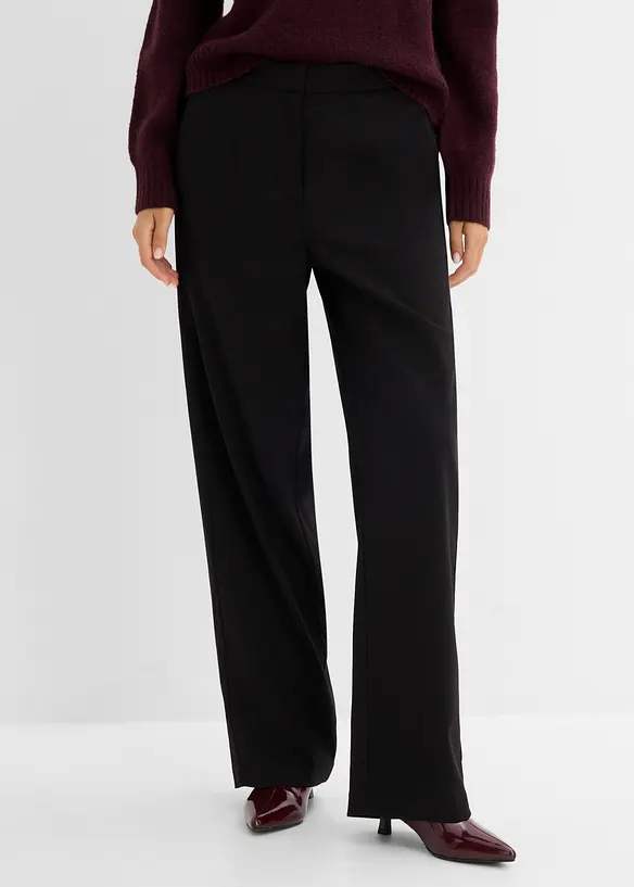 Pantaloni barrel in misto viscosa, bonprix