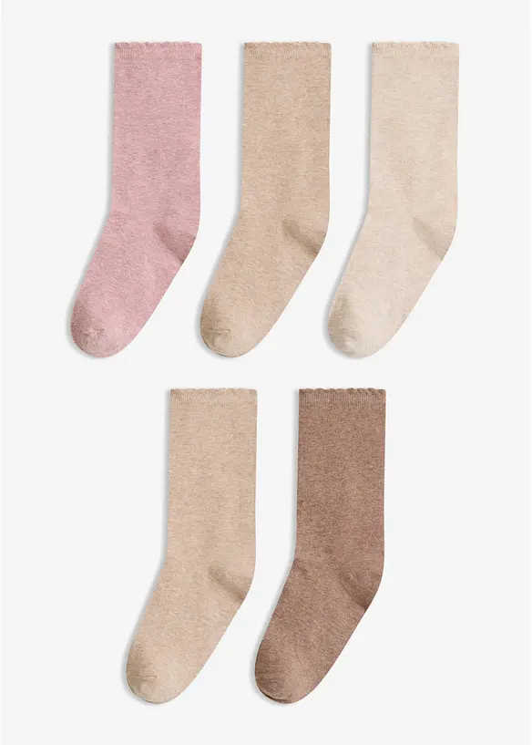 Calzini con cotone biologico (pacco da 5 paia), bonprix