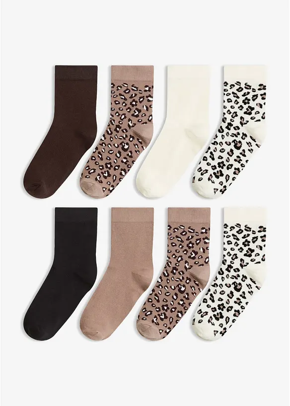 Calzini con cotone biologico (pacco da 8 paia), bonprix