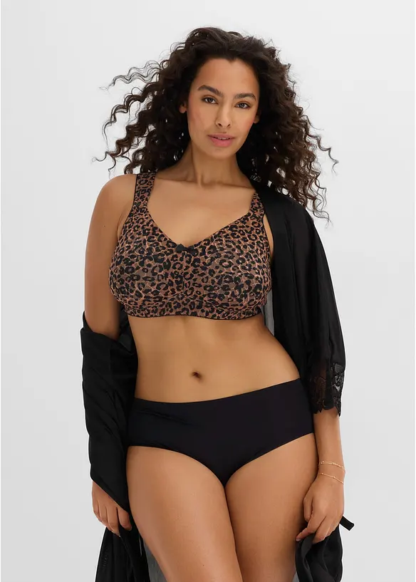 Reggiseno contenitivo senza ferretto con spalline imbottite, bonprix