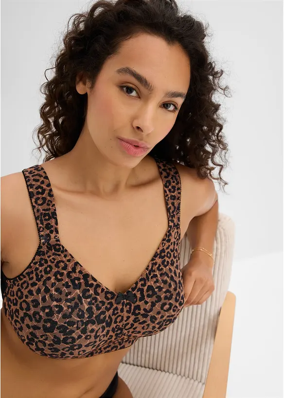Reggiseno contenitivo senza ferretto con spalline imbottite, bonprix