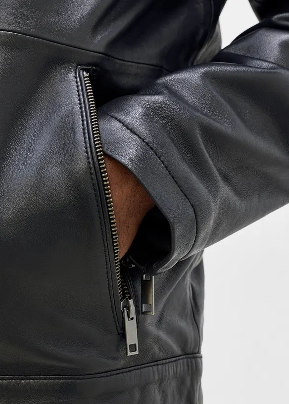 Giacca in nappa con tasche con cerniera, bonprix