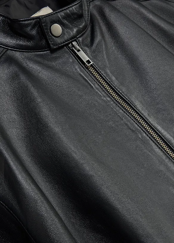 Giacca in nappa con tasche con cerniera, bonprix