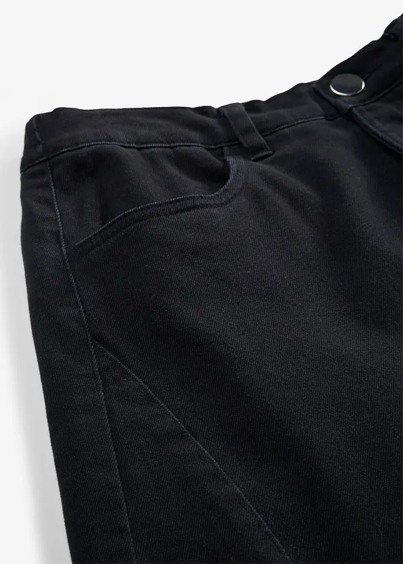 Pantaloni barrel in tweed misto cotone, bonprix