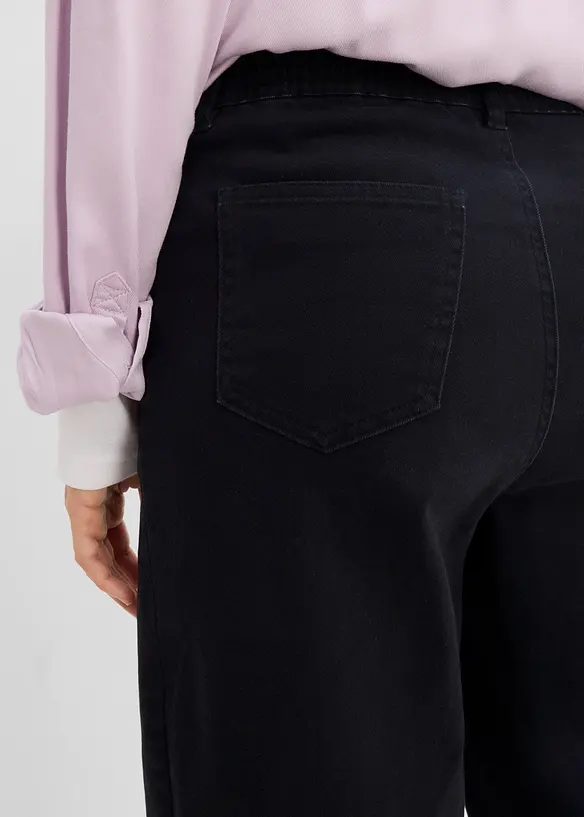 Pantaloni barrel in tweed misto cotone, bonprix