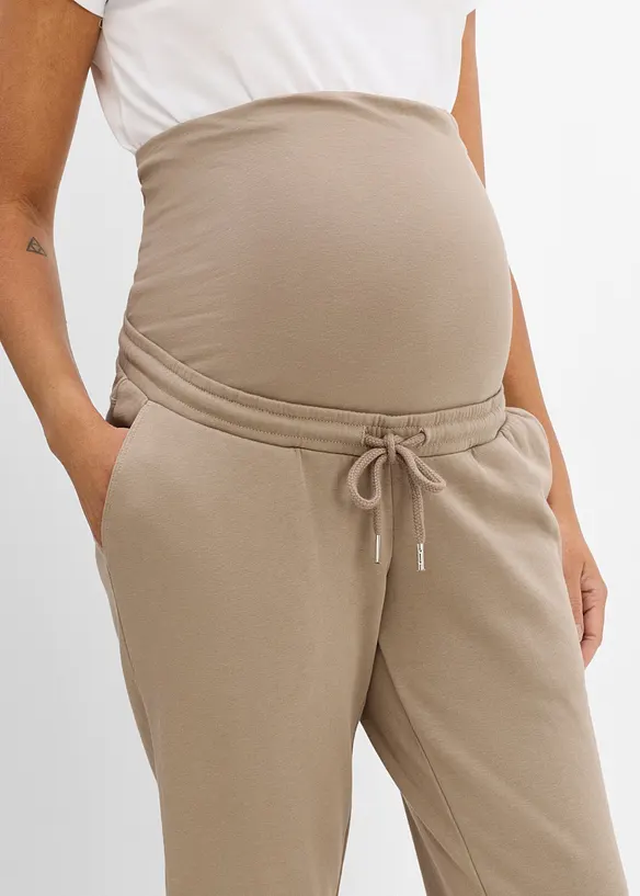 Pantaloni da jogging pr&eacute;maman comodi in cotone biologico, bonprix