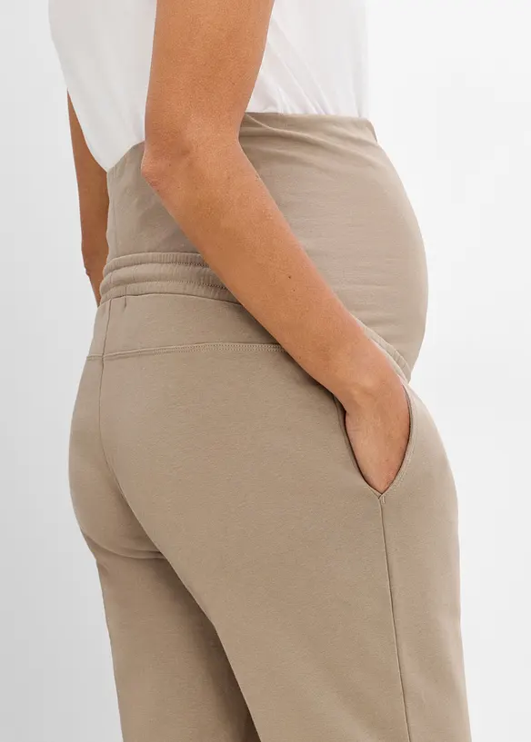 Pantaloni da jogging pr&eacute;maman comodi in cotone biologico, bonprix