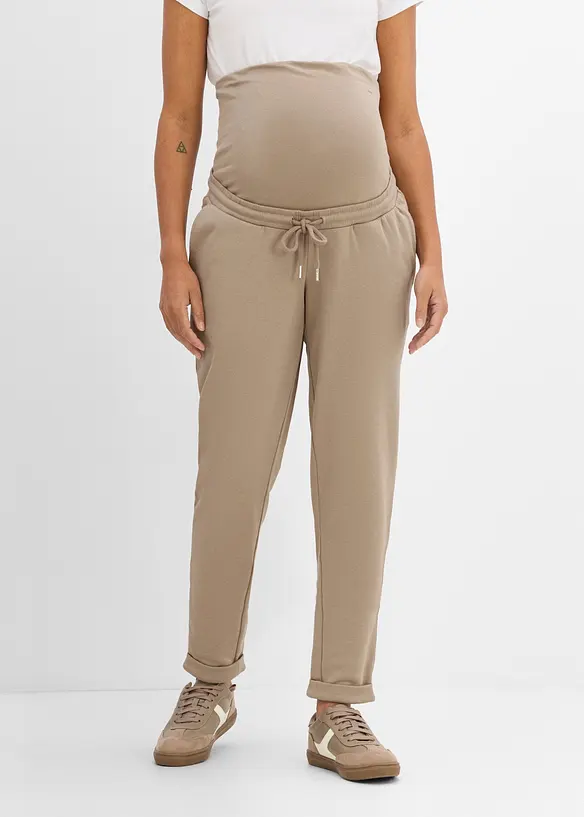 Pantaloni da jogging pr&eacute;maman comodi in cotone biologico, bonprix