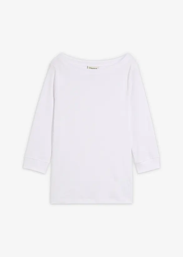 Maglia a maniche lunghe in puro cotone biologico, bonprix