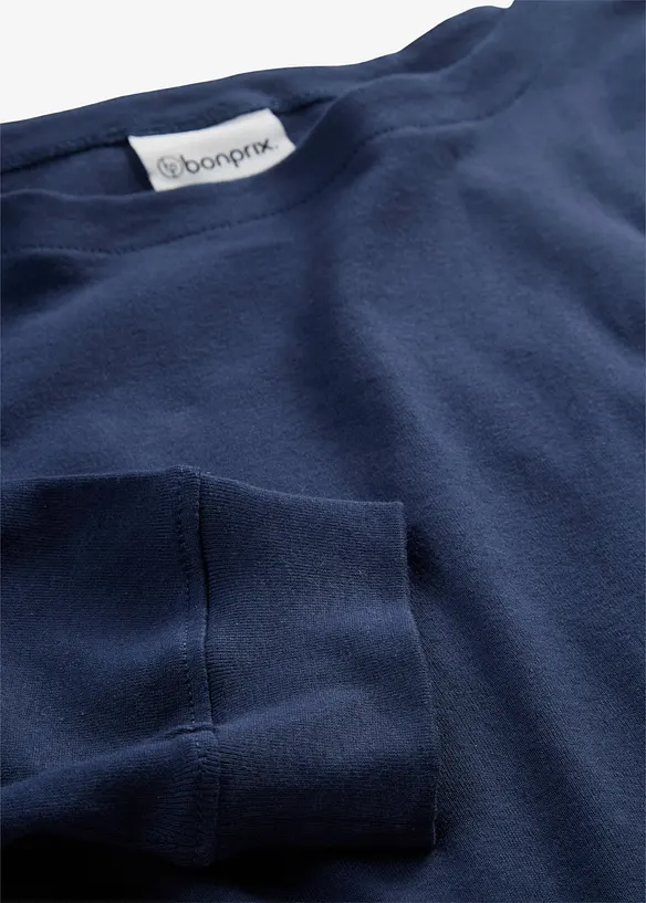 Maglia a maniche lunghe in puro cotone biologico, bonprix