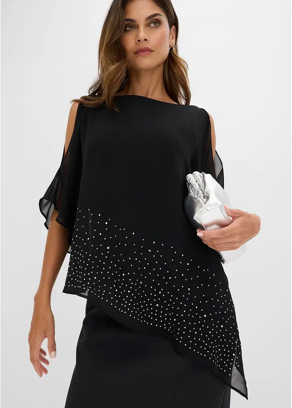 Abito a tubino con strass, bonprix