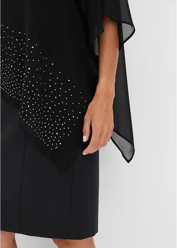 Abito a tubino con strass, bonprix