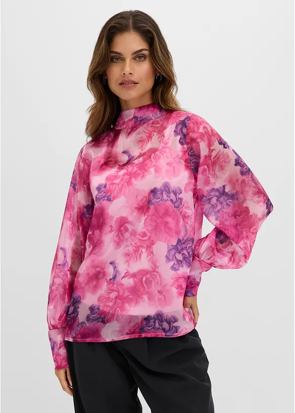 Blusa con fiocco, bonprix