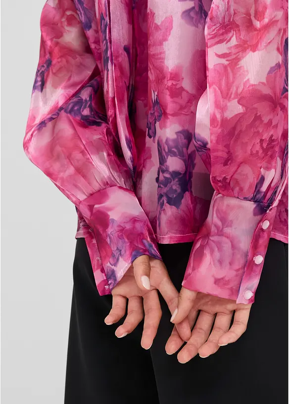 Blusa con fiocco, bonprix