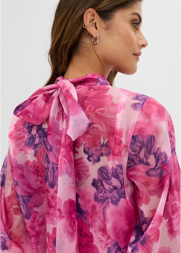 Blusa con fiocco, bonprix