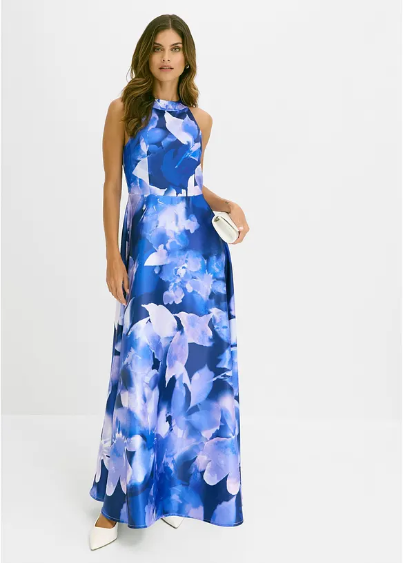Abito lungo in satin lucido, bonprix
