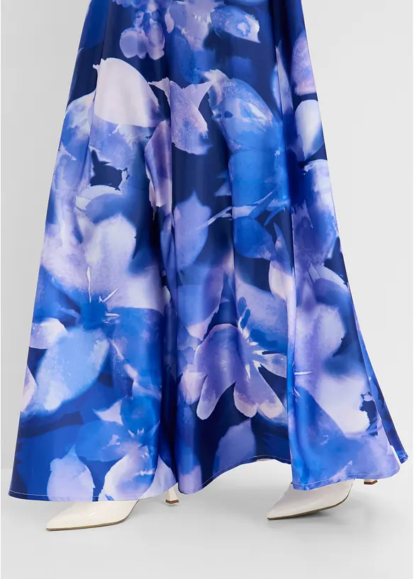 Abito lungo in satin lucido, bonprix
