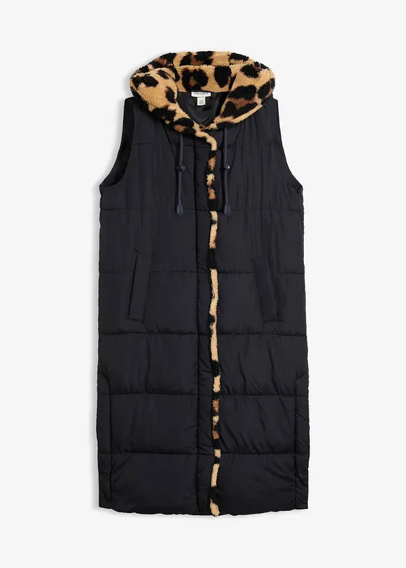 Gilet trapuntato con pile teddy, bonprix