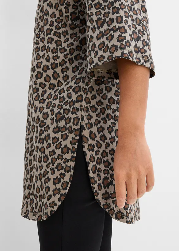 Maglia lunga oversize in puro cotone biologico, bonprix