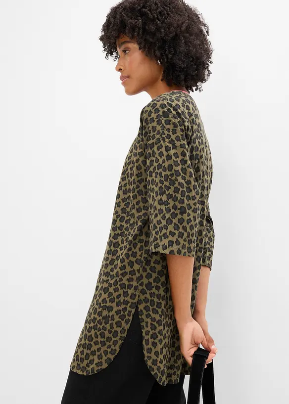 Maglia lunga oversize in puro cotone biologico, bonprix