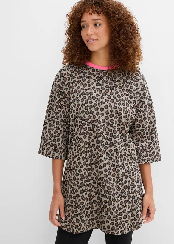 Maglia lunga oversize in puro cotone biologico, bonprix