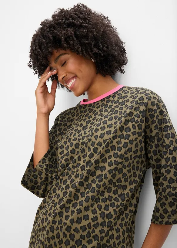 Maglia lunga oversize in puro cotone biologico, bonprix