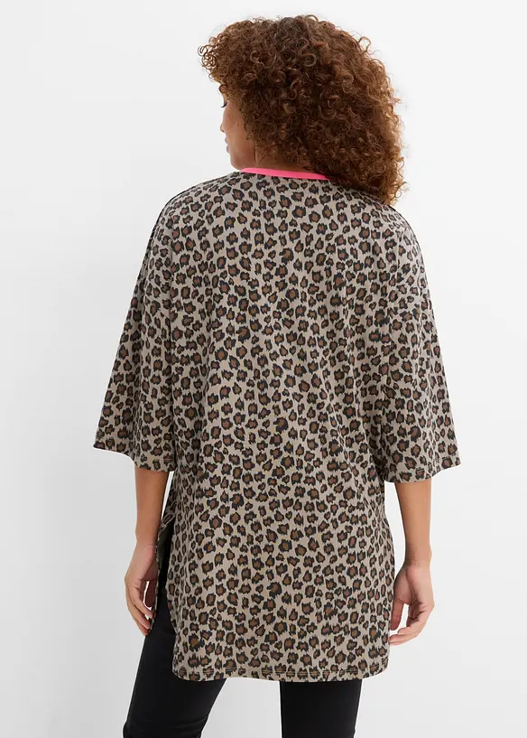 Maglia lunga oversize in puro cotone biologico, bonprix